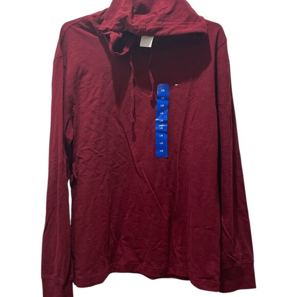 Men's Long Sleeves Hoody, Tommy Hilfiger, L/G, Red, NWT - Picture 3 of 9